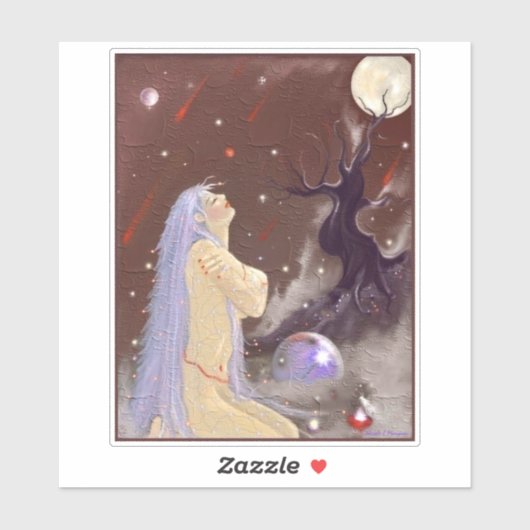 Vuur in de lucht sticker (Vel)