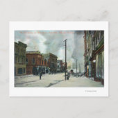 Vuur in derde straat, aardbeving 1906 briefkaart (Voorkant)