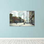 Vuur in derde straat, aardbeving 1906 canvas afdruk (Insitu (Houten vloer))