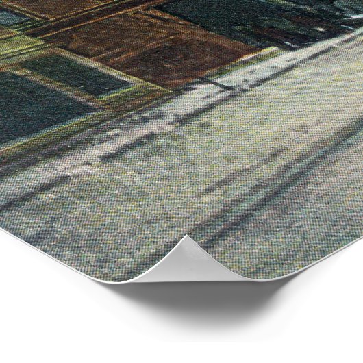 Vuur in derde straat, aardbeving 1906 poster (Hoek)