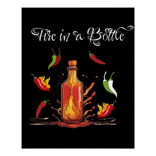 Vuur in een fles perfect poster (Voorkant)