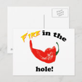 Vuur in het gat! briefkaart (Voorkant / Achterkant)