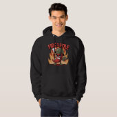 Vuur in het Gat Pittige Chili Pepper Grappig Eten Hoodie (Voorkant volledig)