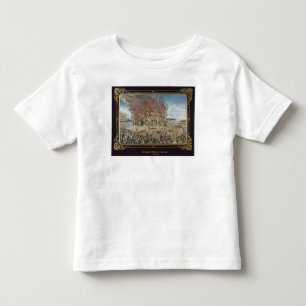 Vuur in het Koninklijk Theater in Dresden Kinder Shirts