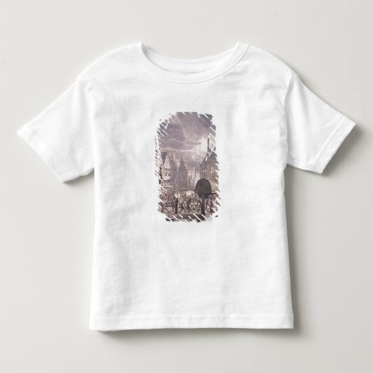 Vuur in het oude stadhuis in Amsterdam Kinder Shirts (Voorkant)