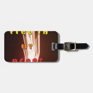 Vuur in mijn hart Art Print Bagagelabel