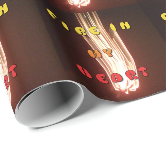 Vuur in mijn hart Art Print Cadeaupapier (Rol Hoek)