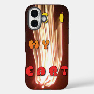 Vuur in mijn hart Art Print iPhone 16 Hoesje