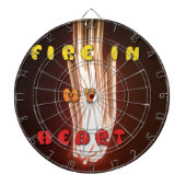 Vuur in mijn hart Art Print Dartbord (Voorkant)