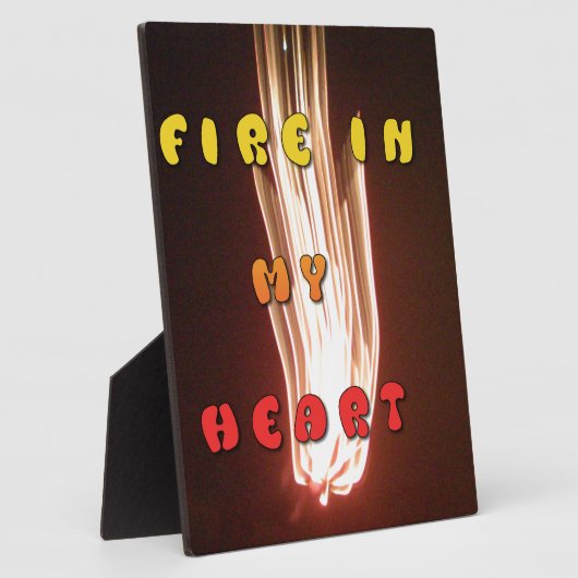 Vuur in mijn hart Art Print Fotoplaat (Zijkant)