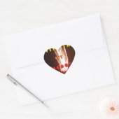 Vuur in mijn hart Art Print Hart Sticker (Envelop)