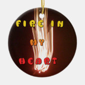 Vuur in mijn hart Art Print Keramisch Ornament (Voorkant)