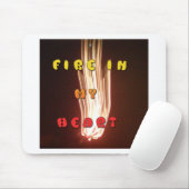 Vuur in mijn hart Art Print Muismat (Met muis)