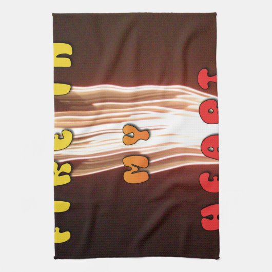 Vuur in mijn hart Art Print Theedoek (Verticaal)