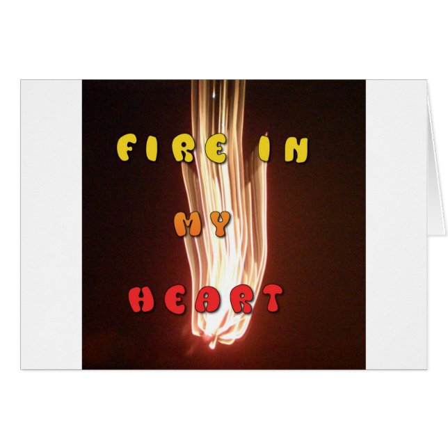 Vuur in mijn hartbriljante vuurwerk Hakuna Matata. (Voorkant Horizontaal)