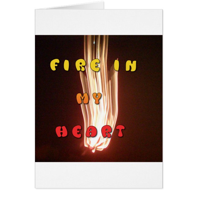 Vuur in mijn hartbriljante vuurwerk Hakuna Matata. (Voorkant)