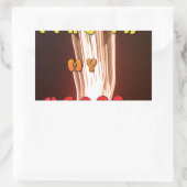 Vuur in mijn hartbriljante vuurwerk Hakuna Matata. Rechthoekige Sticker (Tas)