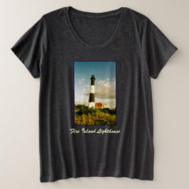 'Vuur is. Lighthouse @ Sunset' Dames Grote Maat T-shirt