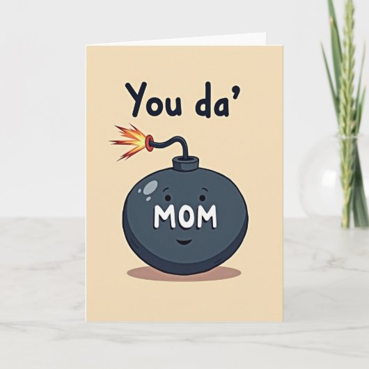 Vuur Je Da Moeder Illustratiekaart Kaart (Voorkant)