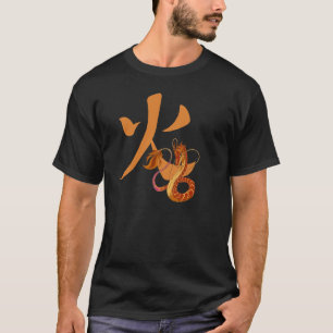 Vuur Koraaldraak met Kanji T-shirt