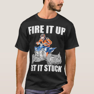 Vuur, krijg het stuck Quad Bike Rider T-shirt