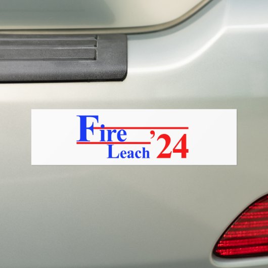 Vuur Leach '24 Bumpersticker (Op auto)