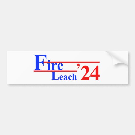 Vuur Leach '24 Bumpersticker (Voorkant)