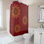 Vuur Mandala Douchegordijn (In situ)