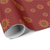 Vuur Mandala Inpakpapier (Rol Hoek)