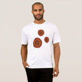 Vuur Mandala Mannen Lichte Shirt (Voorkant volledig)