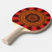 Vuur Mandala Ping Pong Paddle Tafeltennisbatje (Voorkant Gekanteld)