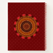 Vuur Mandala Spiraal Notebook Notitieboek (Achterkant)