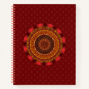 Vuur Mandala Spiraal Notebook Notitieboek