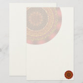 Vuur Mandala Stationery Briefpapier (Voorkant / Achterkant)