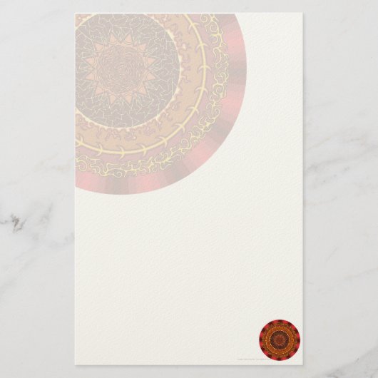 Vuur Mandala Stationery Briefpapier (Voorkant)
