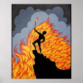 "Vuur (na Erte)" Poster (Voorkant)