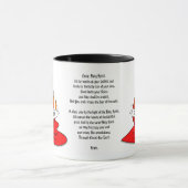 Vuur of vlam en hart met Citaat Pentecost Mok (Midden)