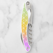 Vuur Ombre in Paarse dromen Kurkentrekker (Achterkant)