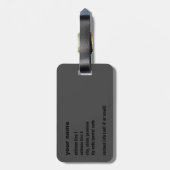 Vuur op Bagagelabel van glas (Achterkant verticaal)