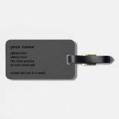 Vuur op Bagagelabel van glas (Achterkant horizontaal)