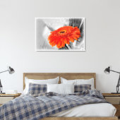 Vuur op bloemblaadjes canvas afdruk (Insitu (Slaapkamer))