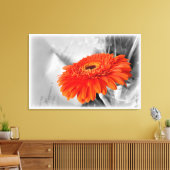 Vuur op bloemblaadjes canvas afdruk (Insitu (Woonkamer))