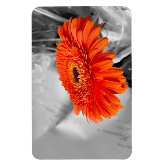 Vuur op bloemblaadjes magneet (Verticaal)