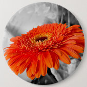 Vuur op bloemblaadjes ronde button 6,0 cm (Voorkant)