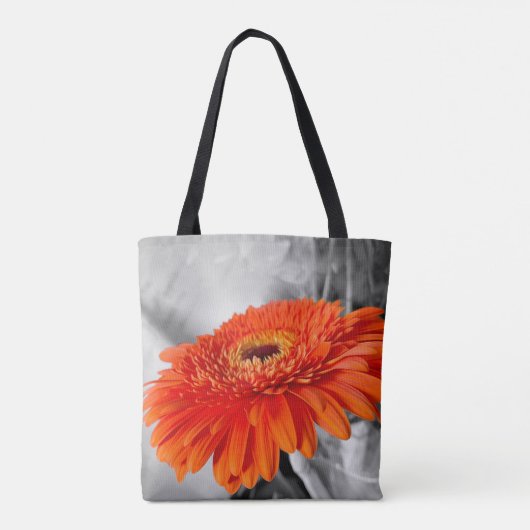 Vuur op bloemblaadjes tote bag (Achterkant)