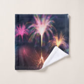 Vuur op de waterdichte doekset bad handdoek (Wasdoekje)