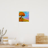 Vuur op een Poster aan de heuvel (Keuken)
