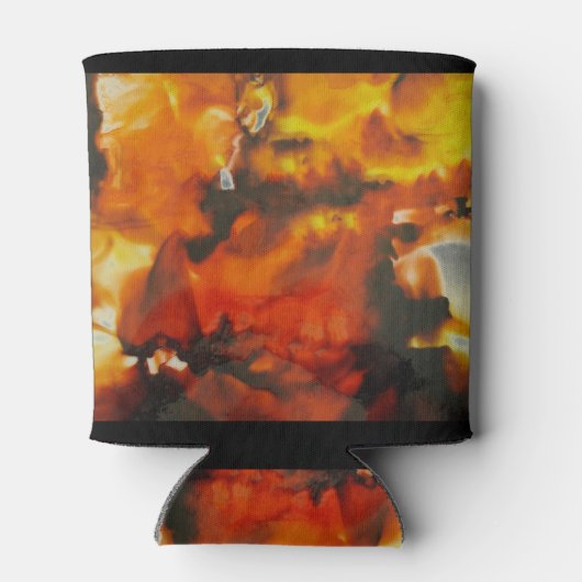 Vuur op glasKoelbox Blikjeskoeler (Achterkant)