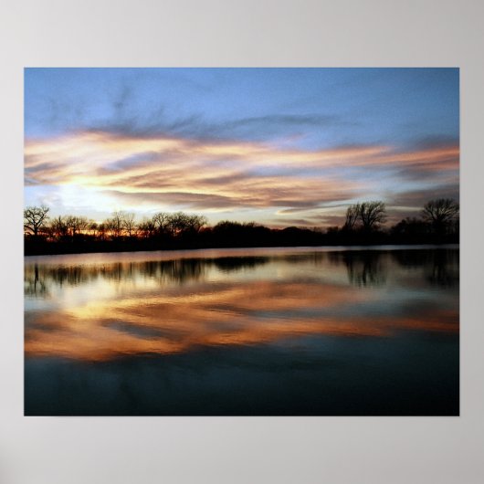 Vuur op het water poster (Voorkant)
