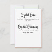 Vuur Opal Crystal Betekenis Kaart (Achterkant)